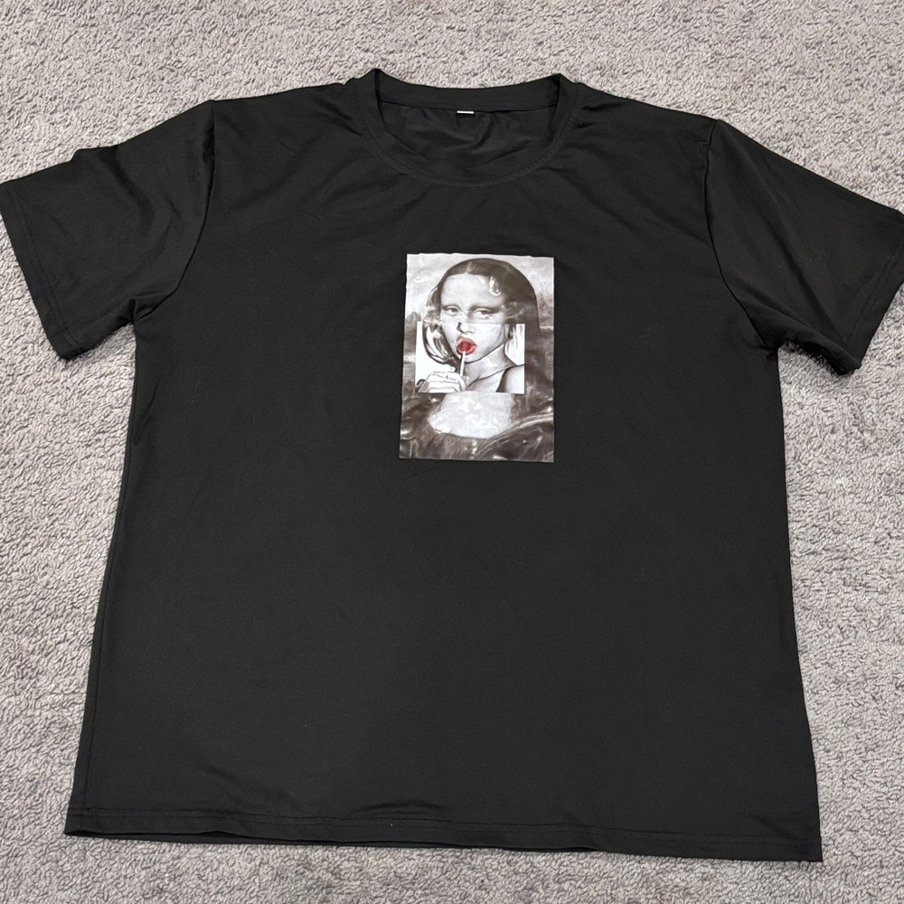 SHEIN Black Graphic Tee